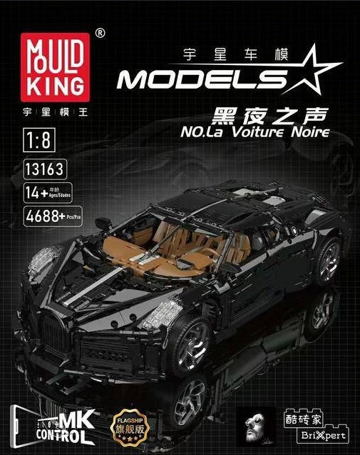 13163 Motorised Bugatti Voiture Noire 1/8 Scale