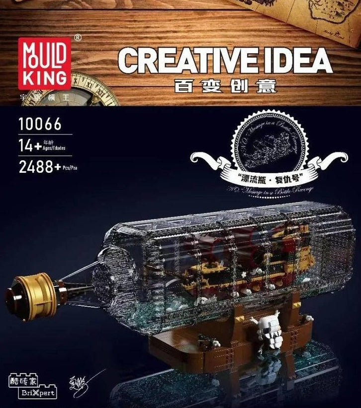 10066 Ship in a Bottle Queen Annes Revenge – Building Block World