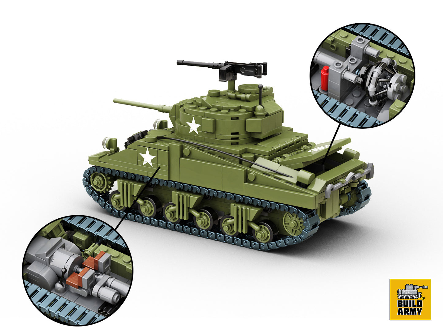 B1001 - Sherman Tank 1/33 Scale