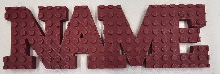 Building Block Name Plates