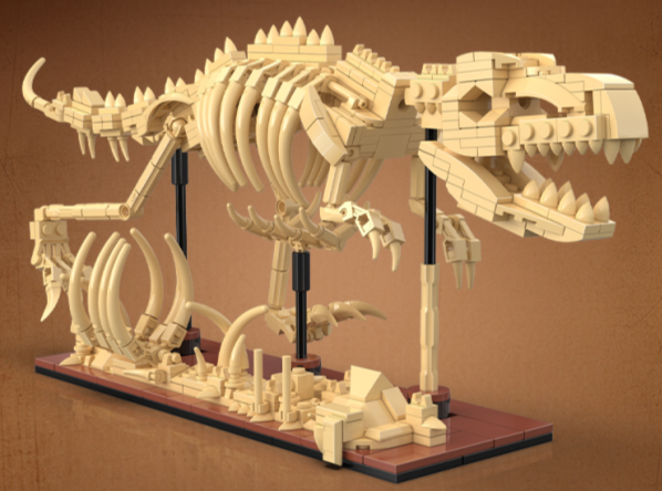 C59012 - C59014 - Glow in the dark Dinosaur skeleton models