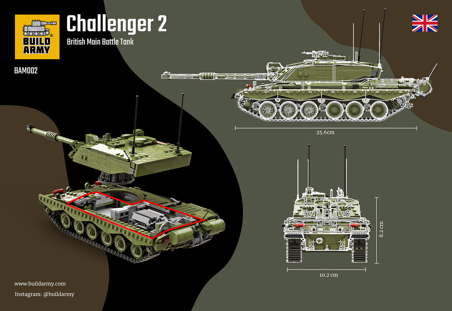 BM002 - Challenger Tank 1/33 Scale