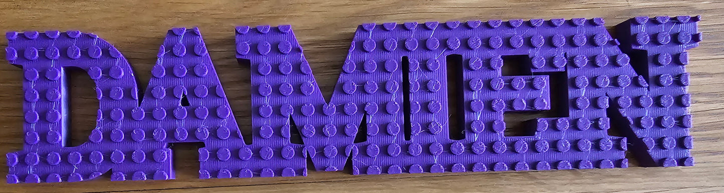 Building Block Name Plates