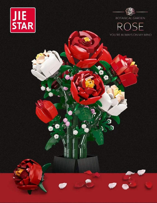 JJ9010 - Mixed Roses Vase