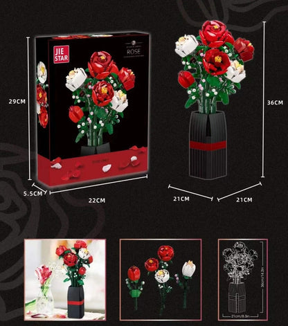 JJ9010 - Mixed Roses Vase
