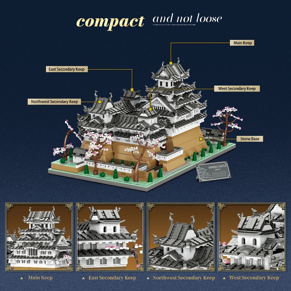 55017 - Himeji Castle in 1/127 scale