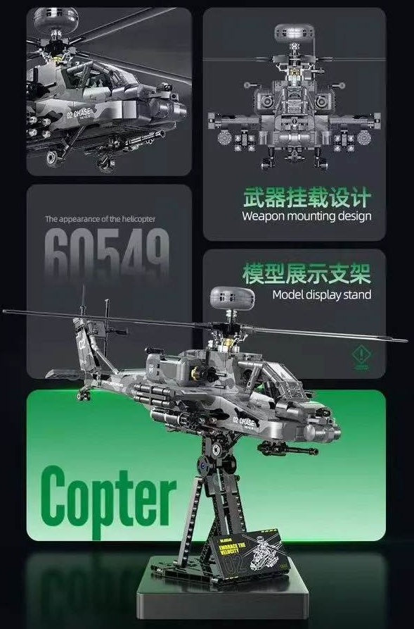 60549 - Motorised Apache Helicopter
