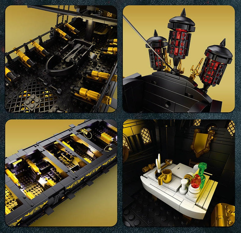 66036 - The Black Pearl with lighting.