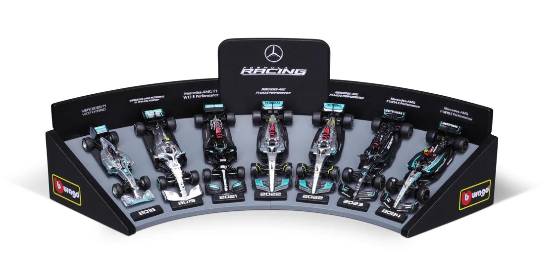1/43 Scale - Die cast F1 Display Sets - Buy all 4 and get 10% Discount!